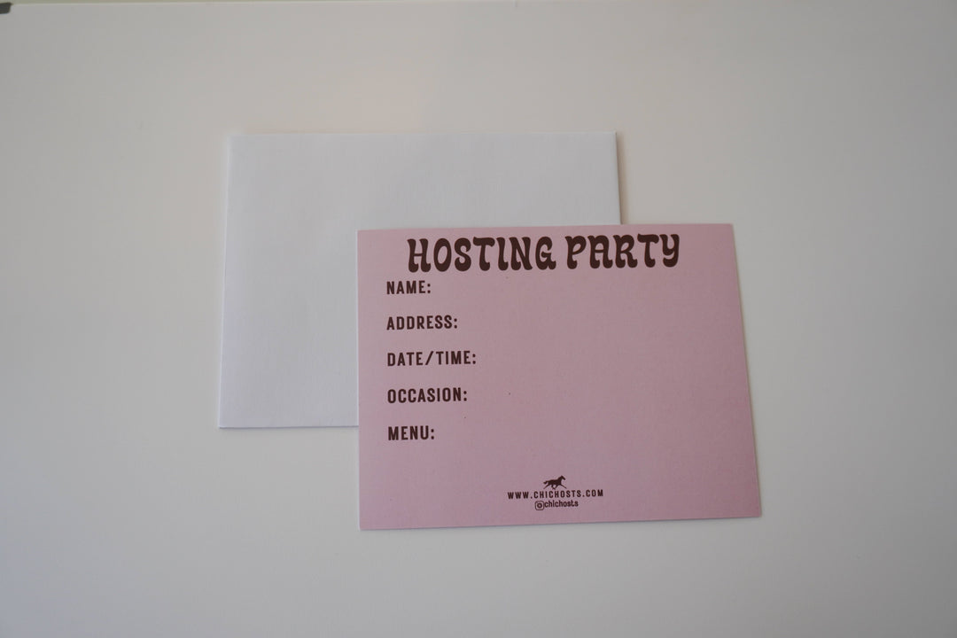 Hosting Party Cards